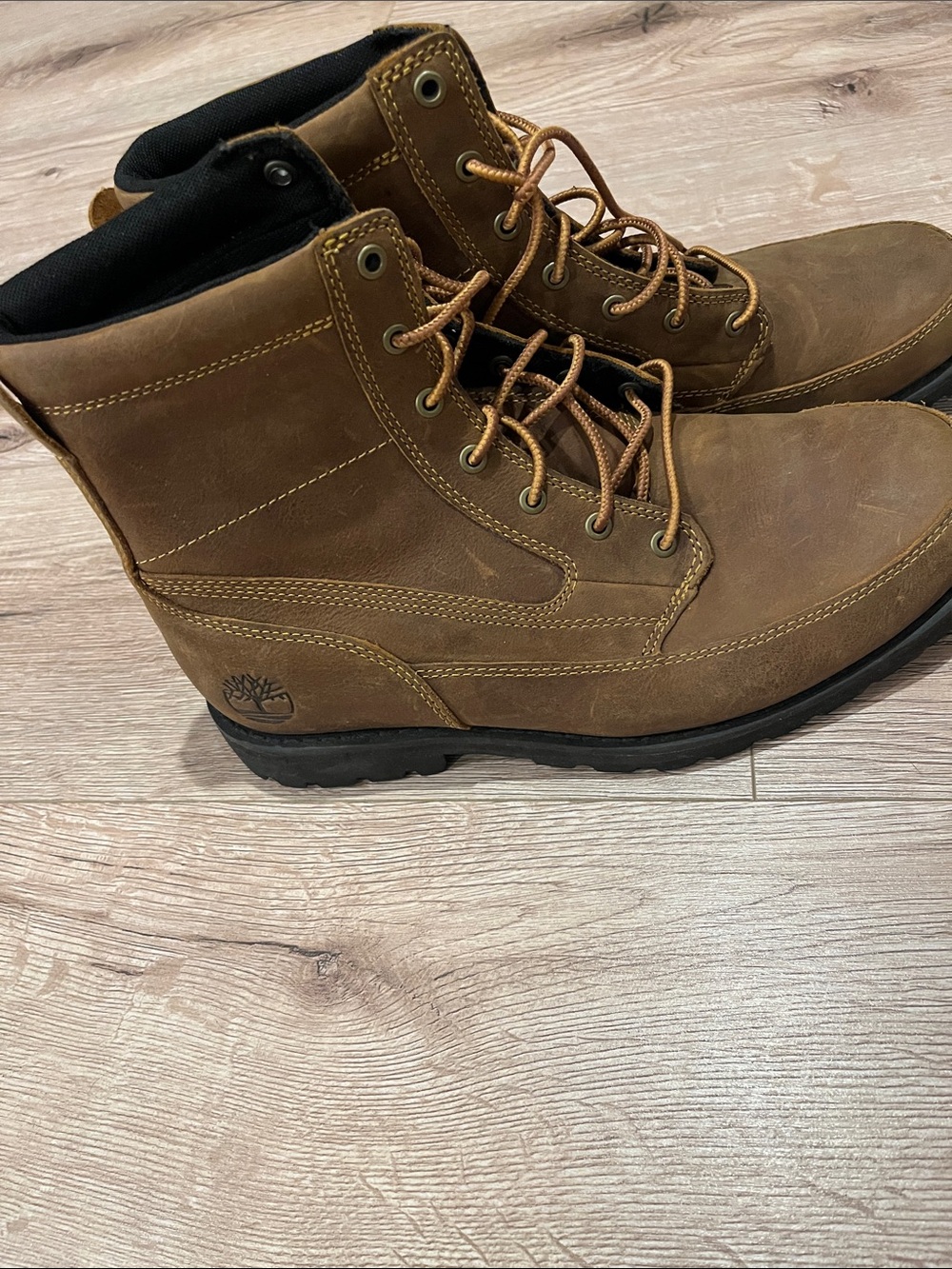 Timberland Tan/Brown Leather Men's Lace-Up Ankle Boots